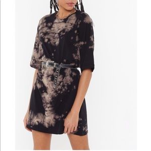 Not On My Acid Wash Tee Dress